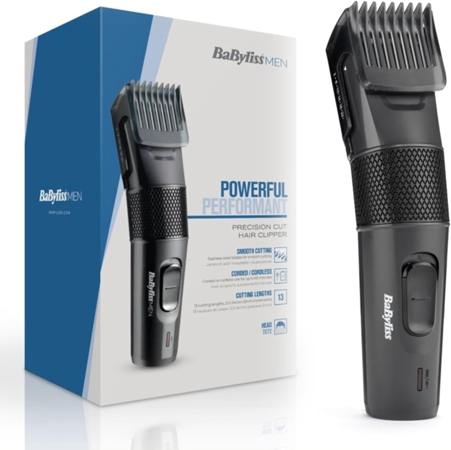 Tondeuse cheveux de précision sans fil BaByliss E786E