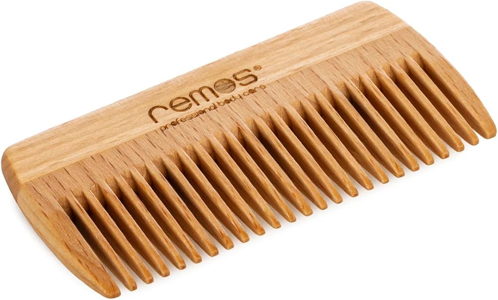 REMOS Peigne à barbe en bois de hêtre