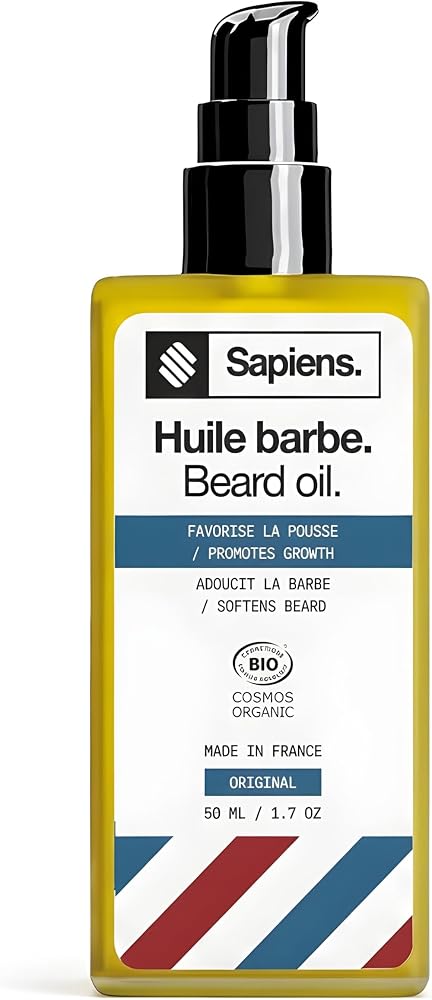 Sapiens Huile Barbe Homme Bio 50ml x2