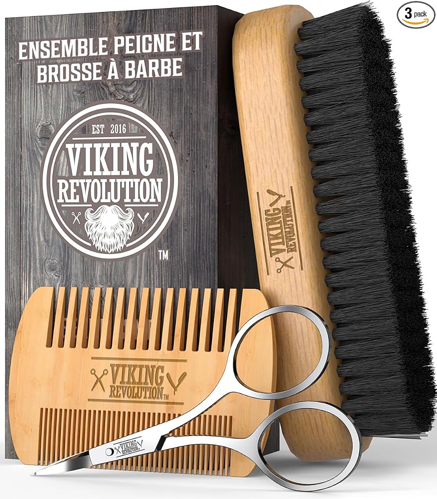 Viking Revolution brosse et peigne à barbe