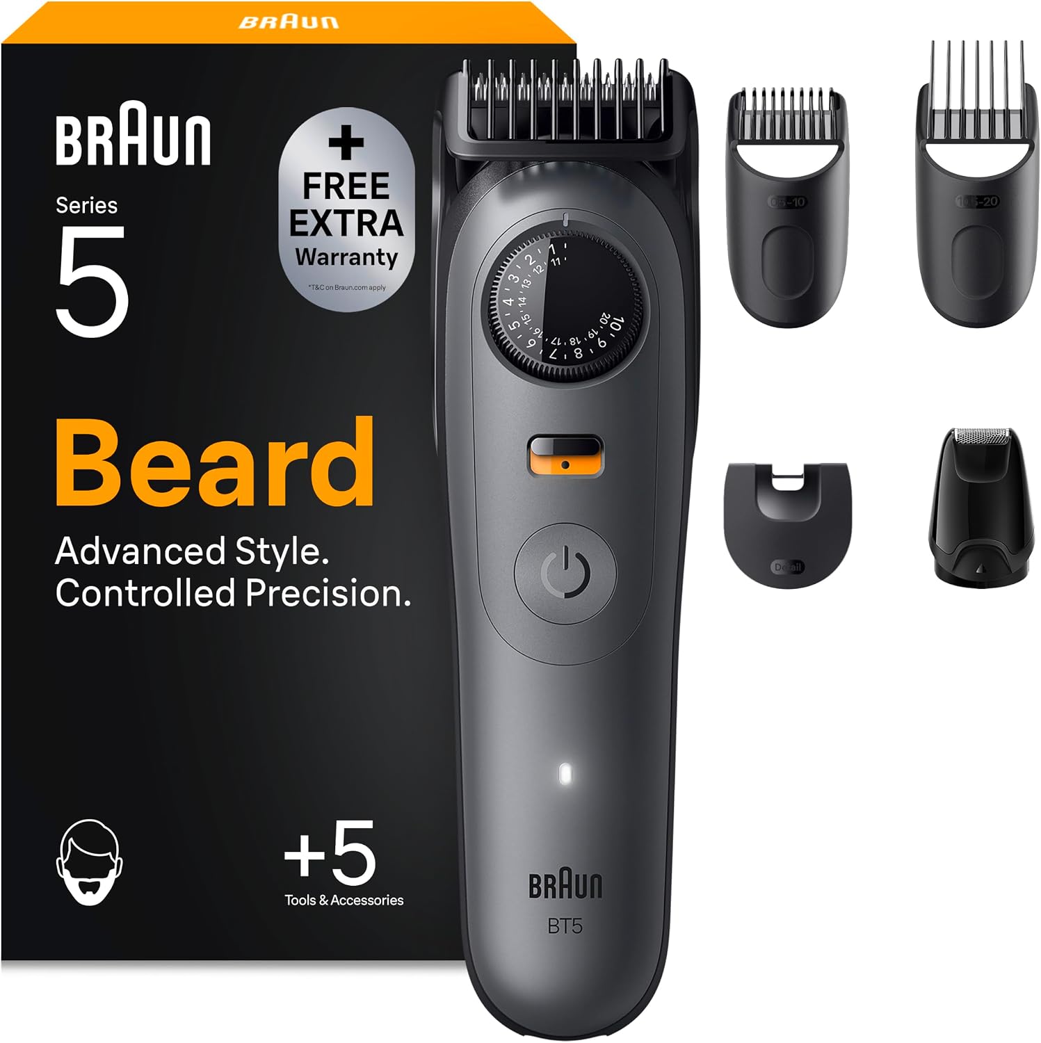 Braun Series 5 BT5525 tondeuse barbe et moustache