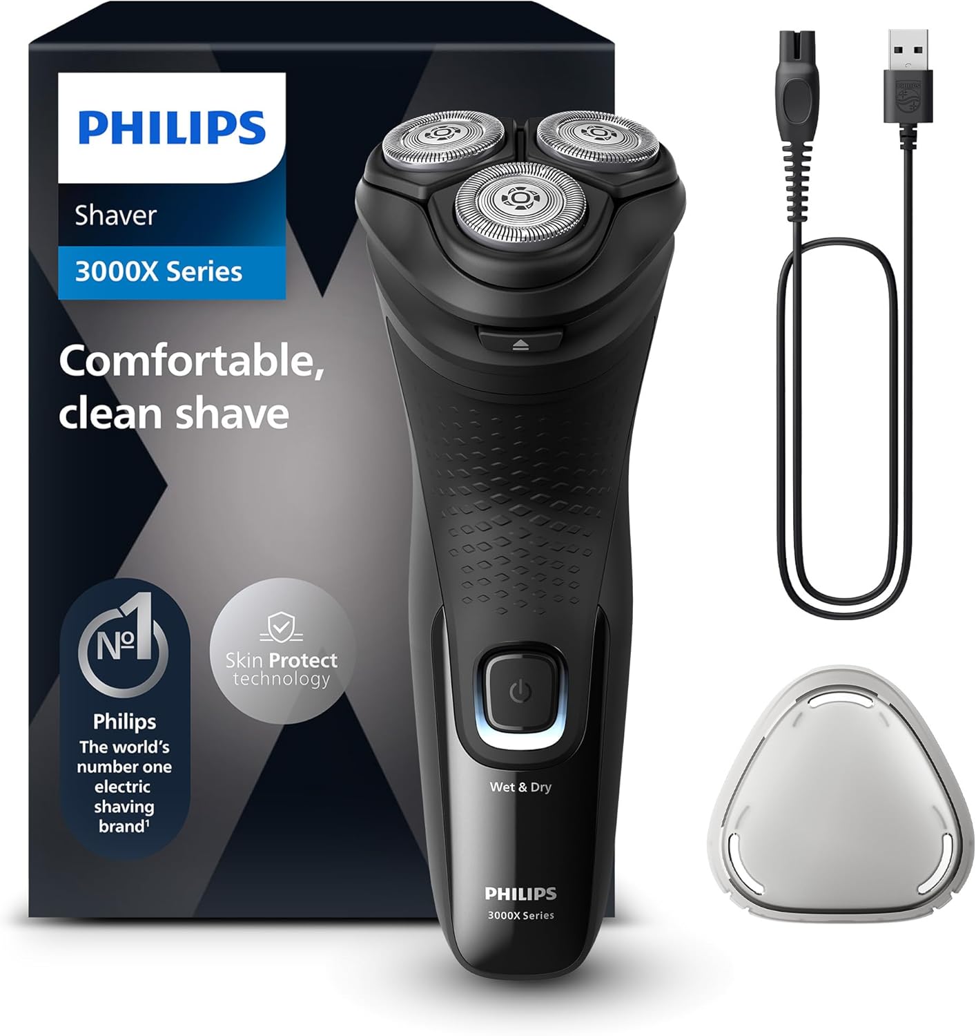 Philips Series 3000X rasoir électrique Wet & Dry
